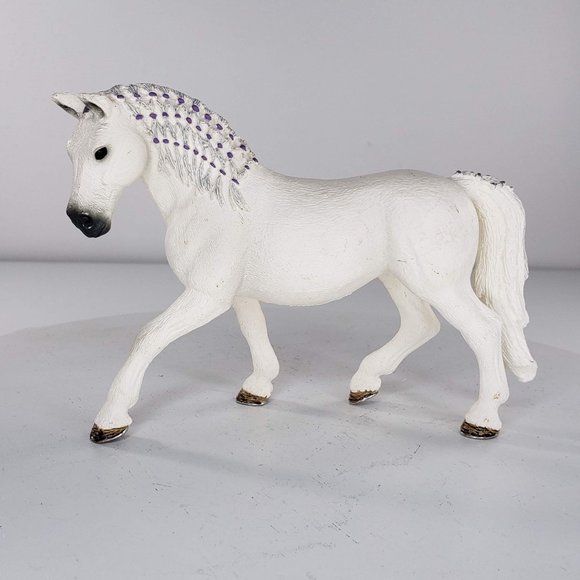 Schleich Other - Schleich Lipizzaner Mare Horse Grey White Braided Mane #13819